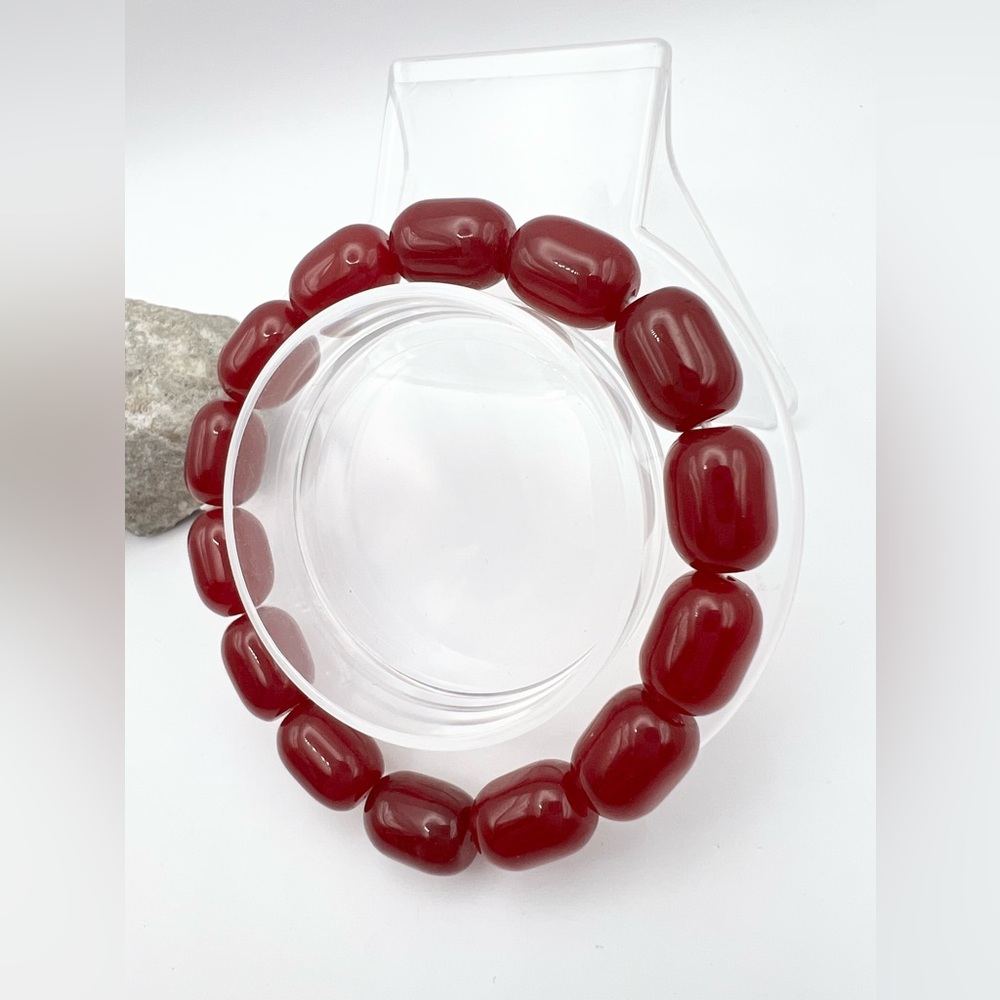 RED JADE BRACELET - Picture 3 of 8